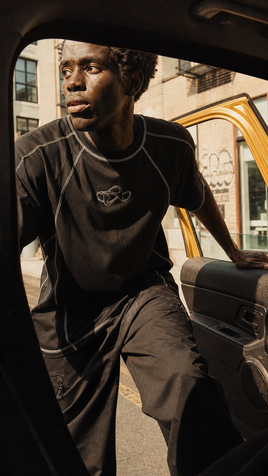 AI product shot of Seamline Mono Tee
