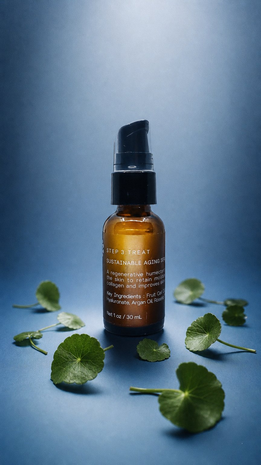 AI product shot of Sustainable Aging Serum