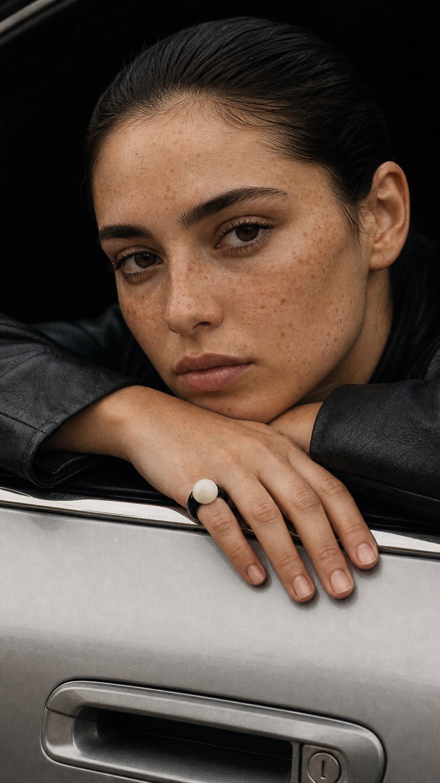 AI product shot of Siglo Ring in Black - By Ayllón