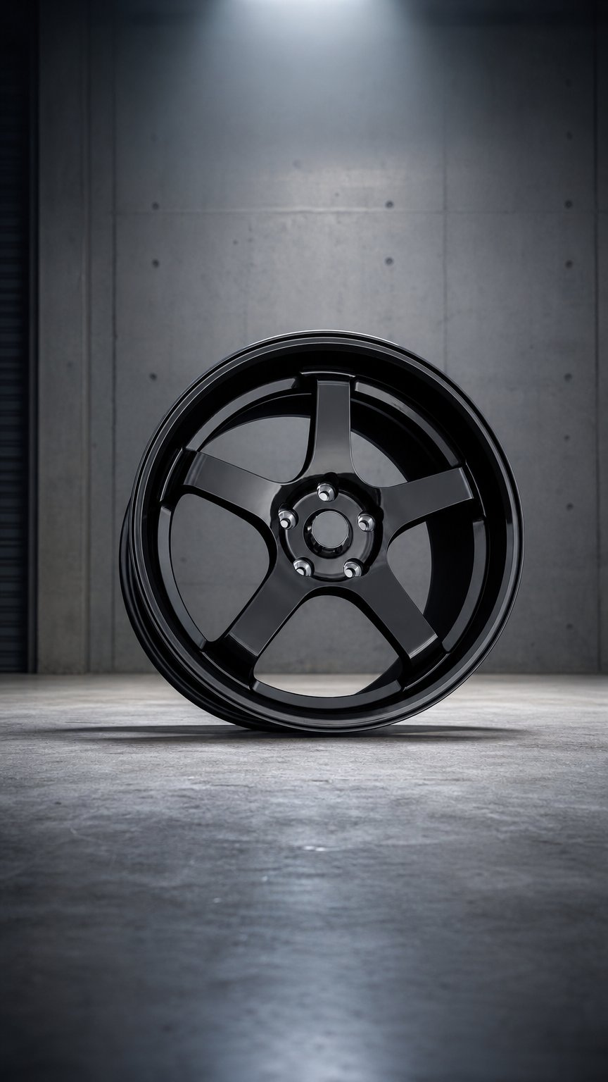 AI product shot of Five Spoke Flow Forming Aluminum Alloy Wheels