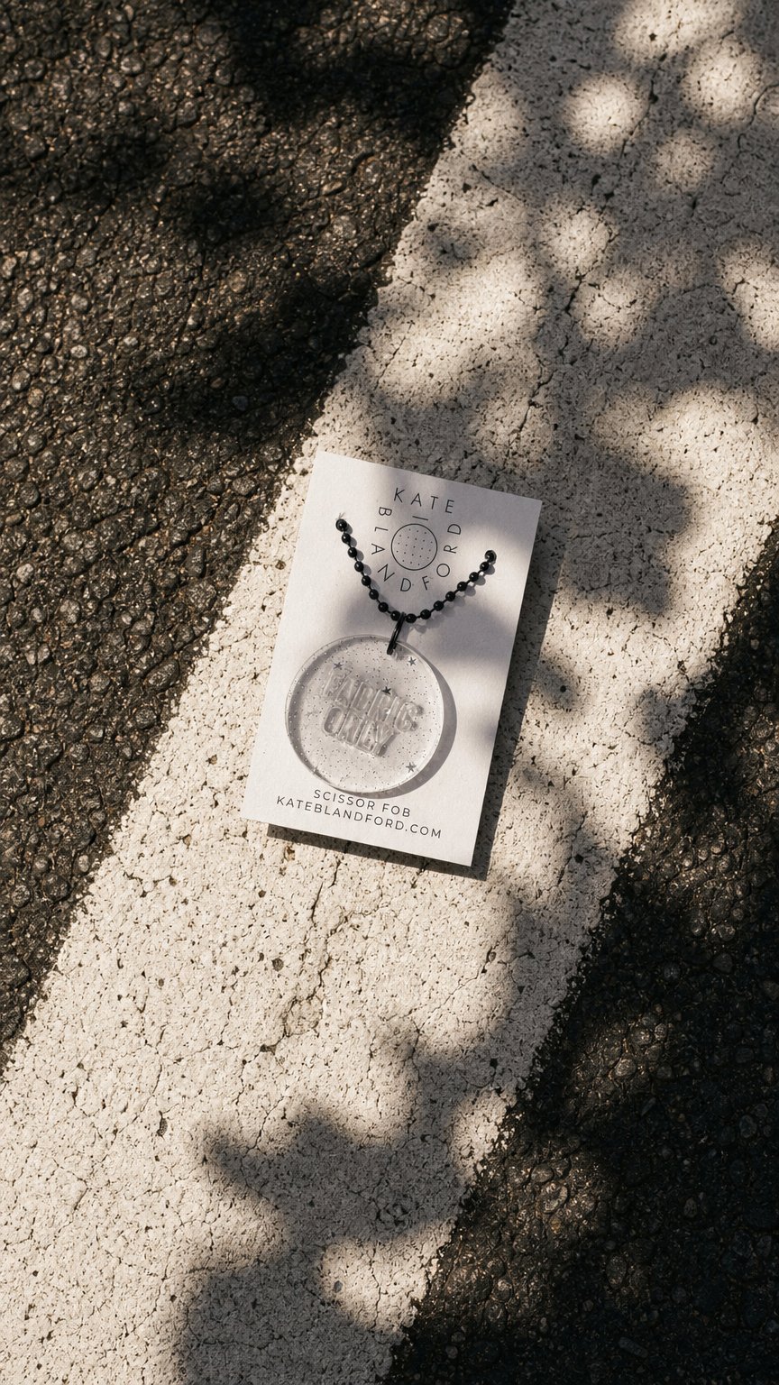 AI product shot of Kate Blandford 'Fabric Only' Scissor Fob