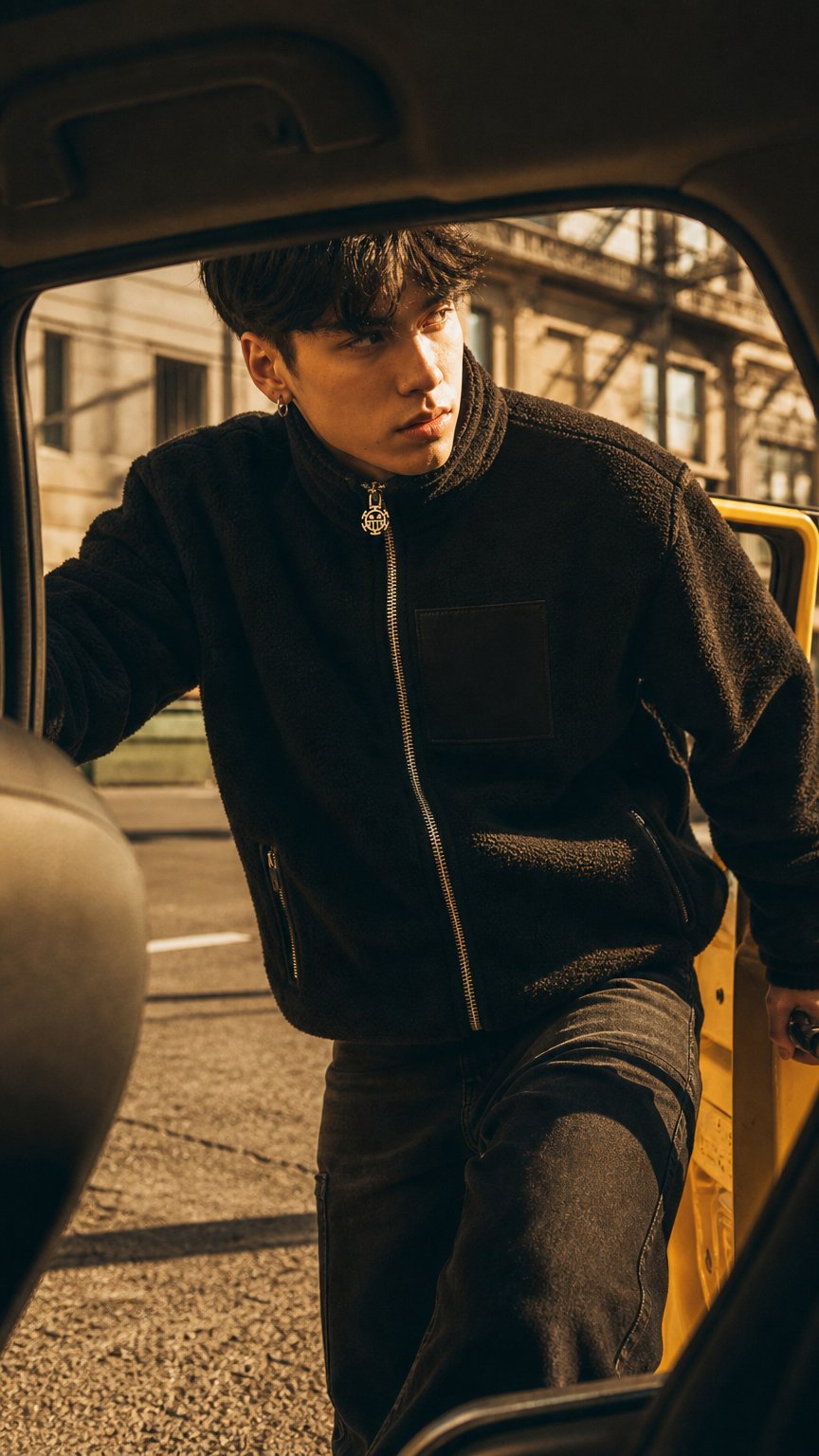 AI product shot of Fleece Jacke „DEATH“