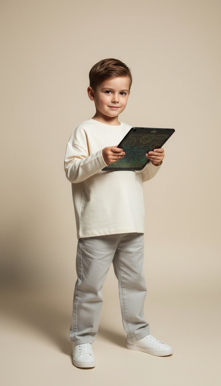 AI product shot of SmartSketch – kreative LCD Maltafel für Kinder, die Fantasie lebendig macht