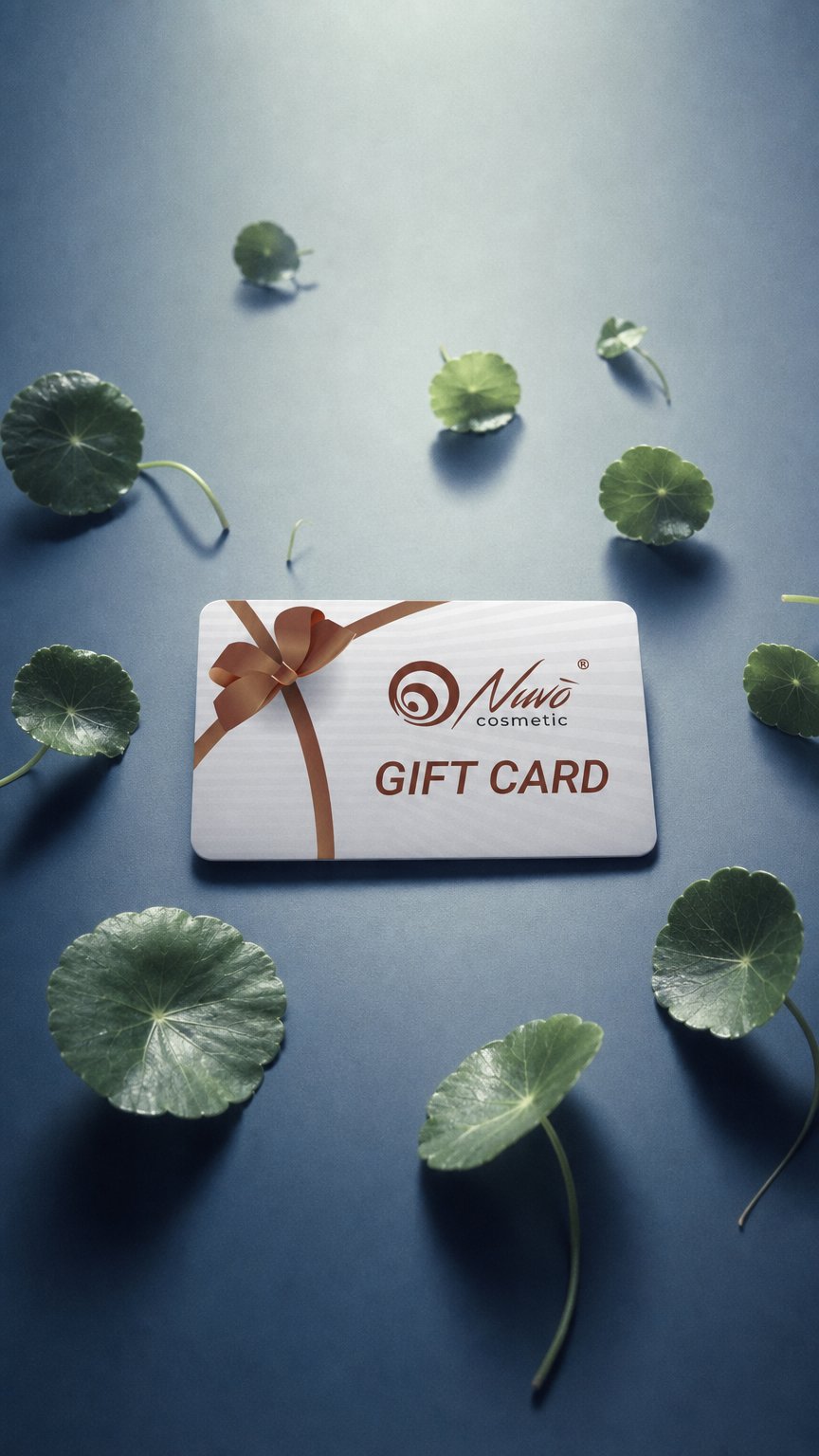 AI product shot of Nuvò Cosmetic Gift Card Digitale