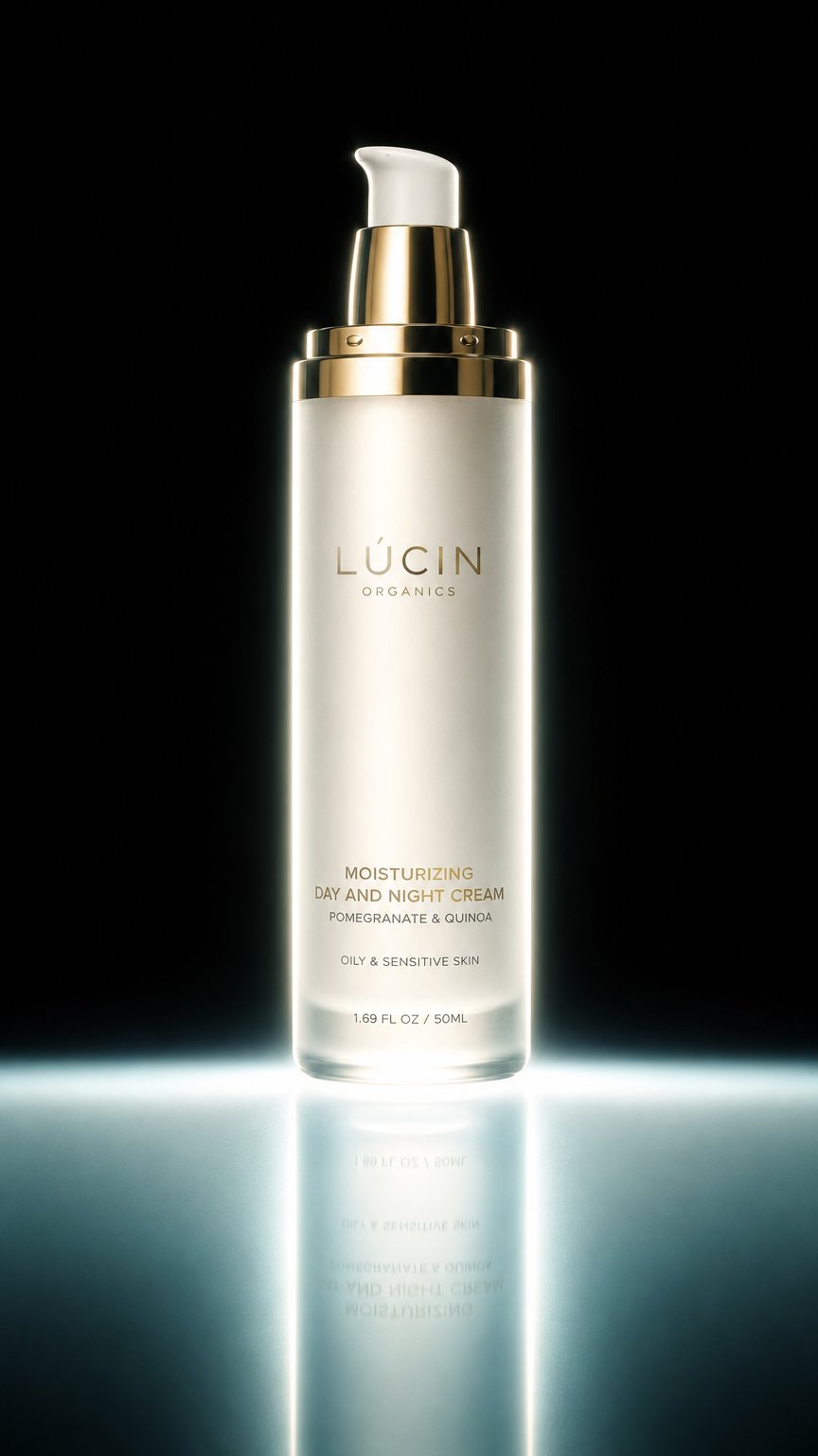 AI product shot of MOISTURIZING DAY AND NIGHT CREAM | OILY AND SENSITIVE SKIN