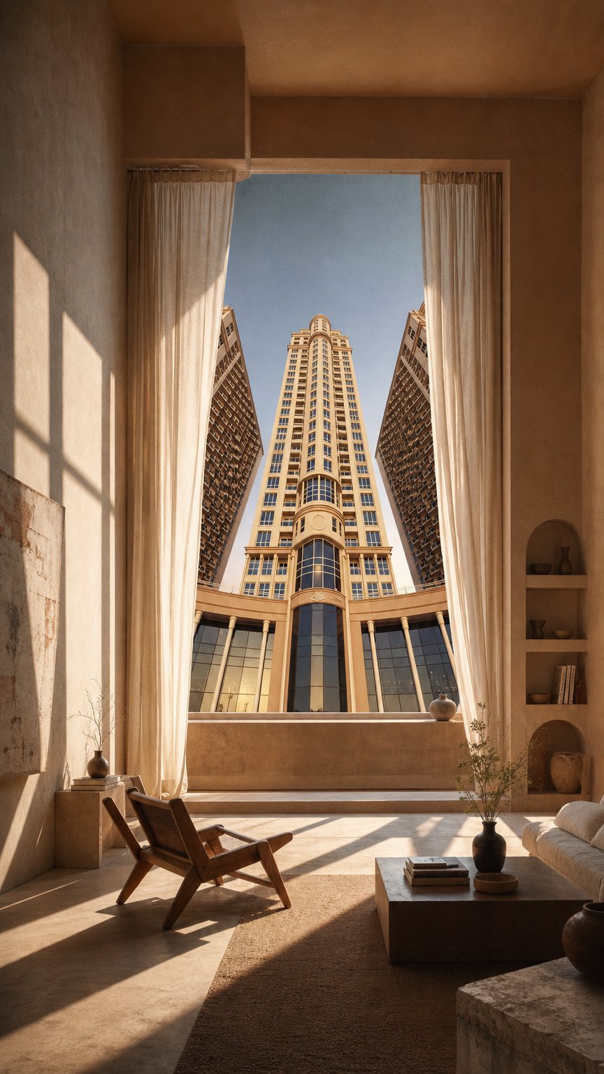 AI product shot of Dubai Production City Studio Apartments For Sale