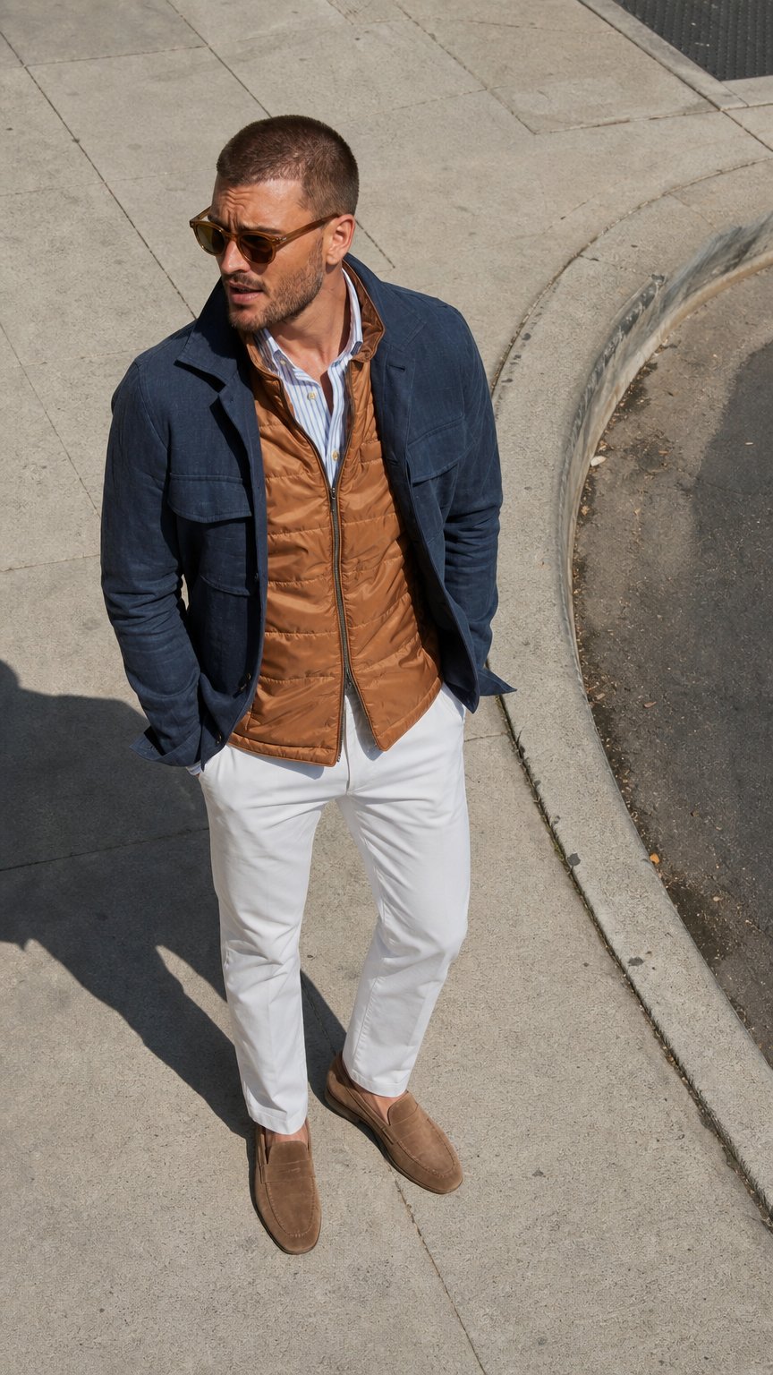 AI product shot of Tschui Menswear - Freizeit / sportlich-elegant