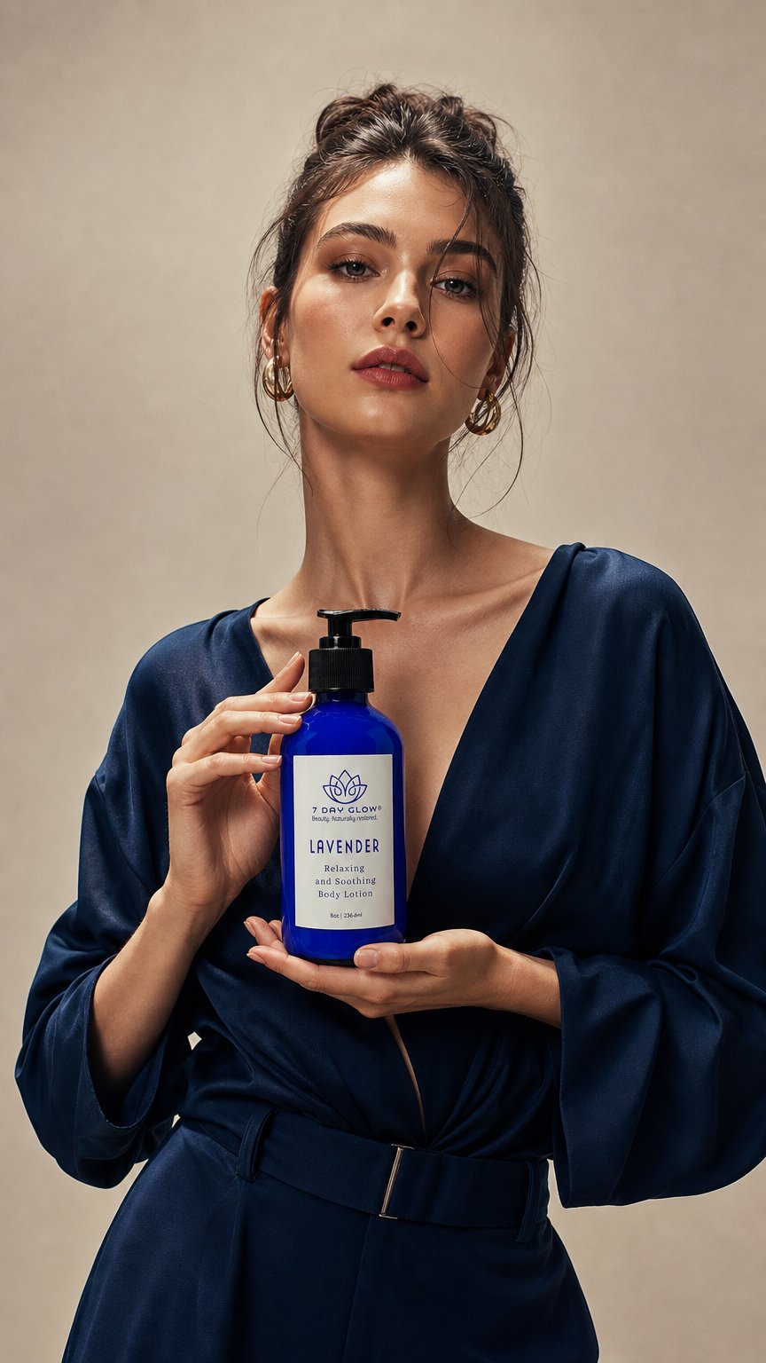 AI product shot of Limited Edition Lavender Body Lotion