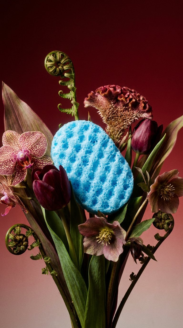 AI product shot of Savage Exfoliating Soap Sponge (For Him)