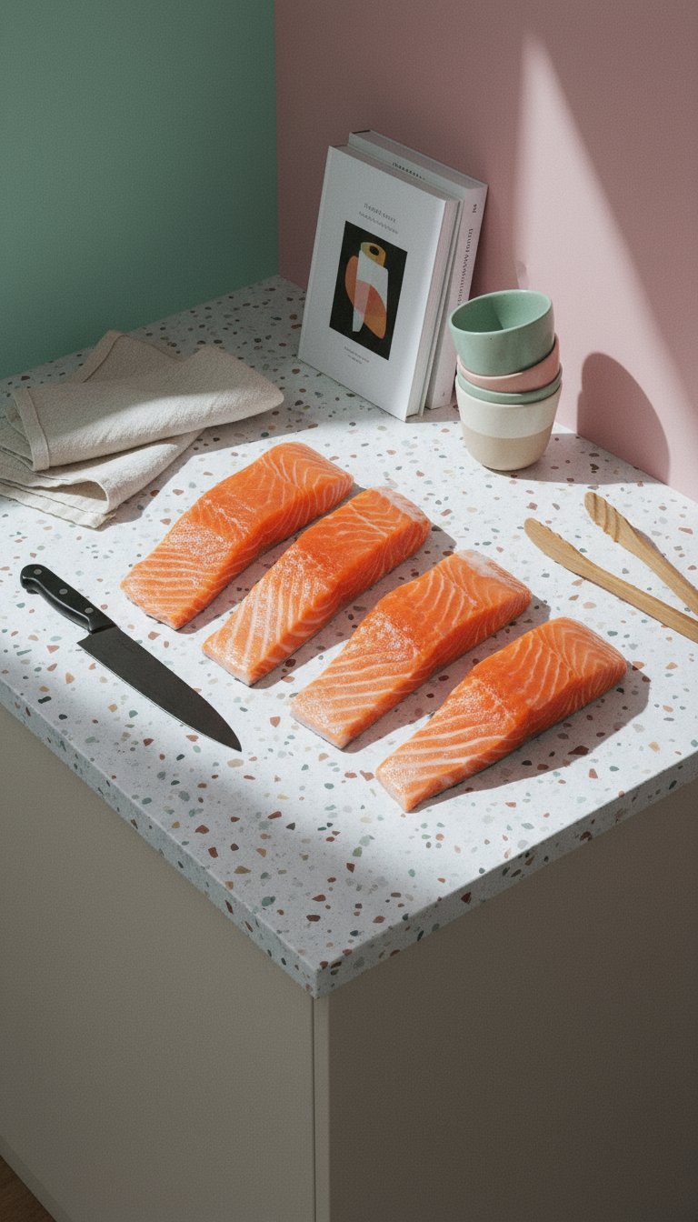 AI product shot of Faroe Island Salmon