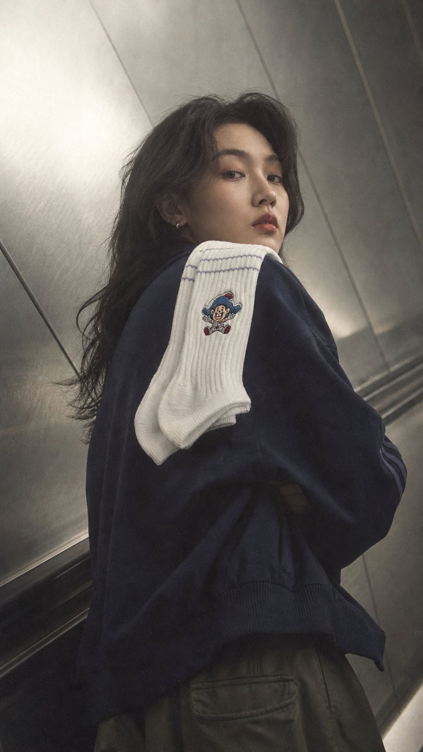 AI product shot of 【乖乖】SPACE 限定襪罐