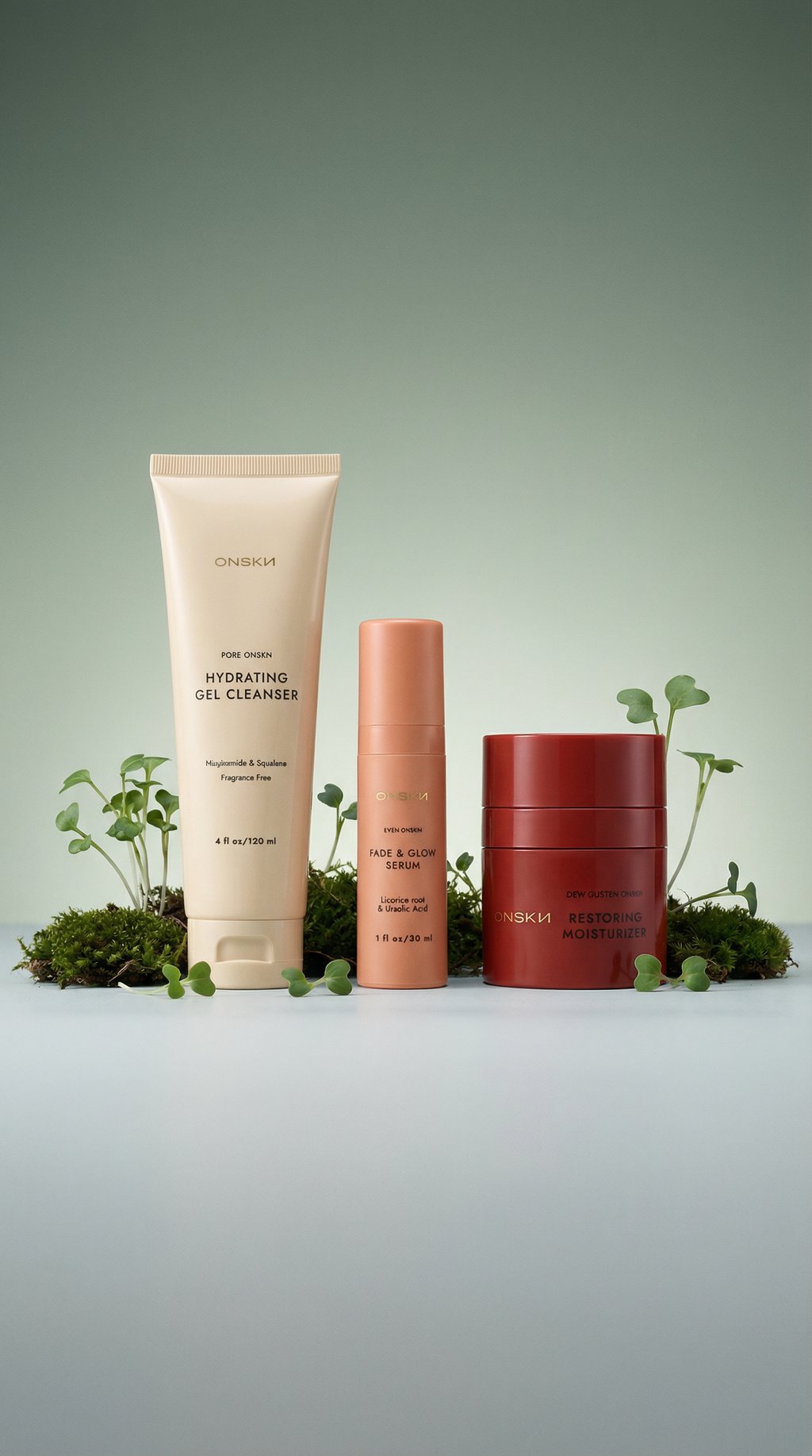 AI product shot of ONSKN Set