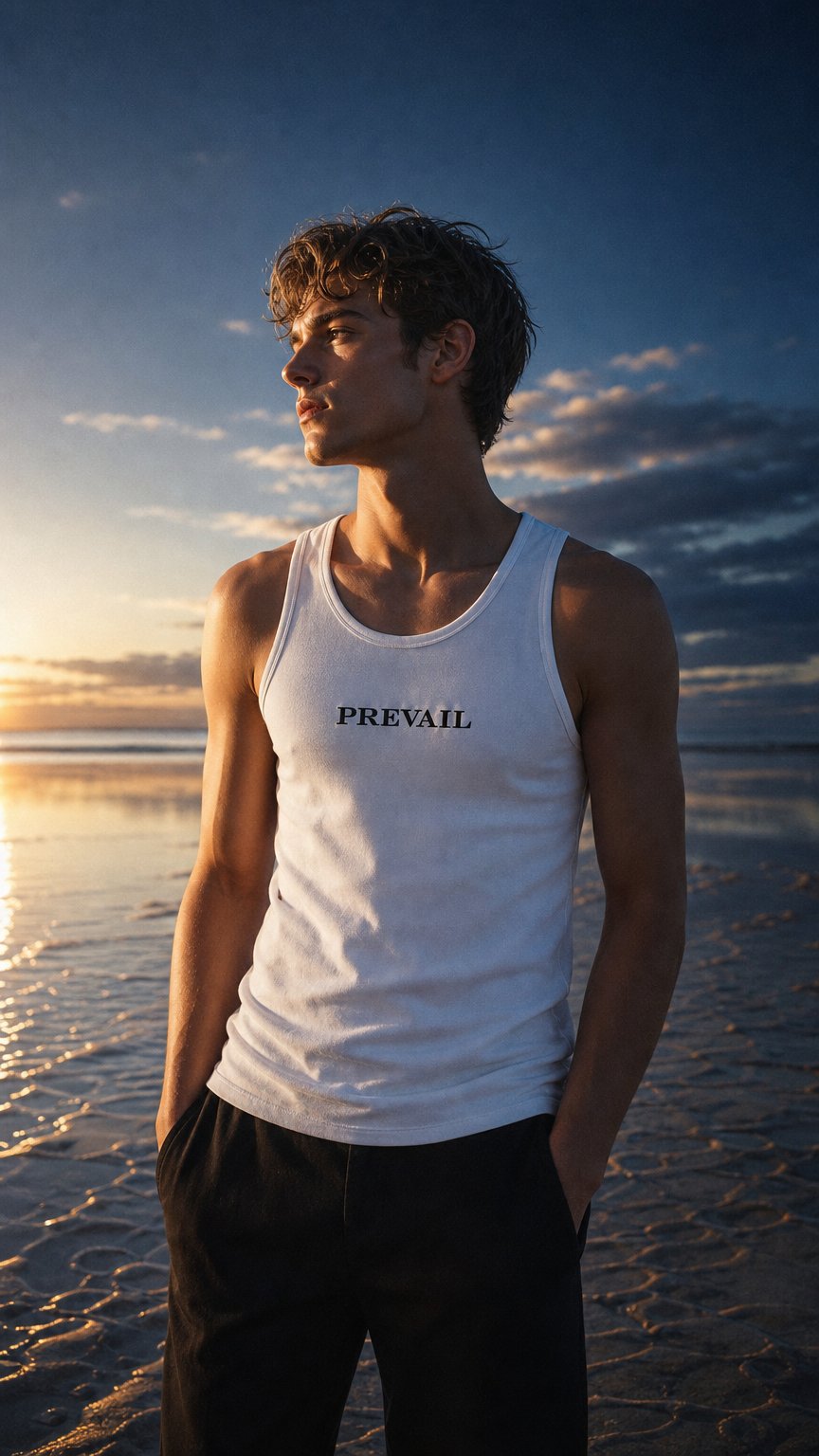 AI product shot of PREVAIL OFFICIAL TANK TOP