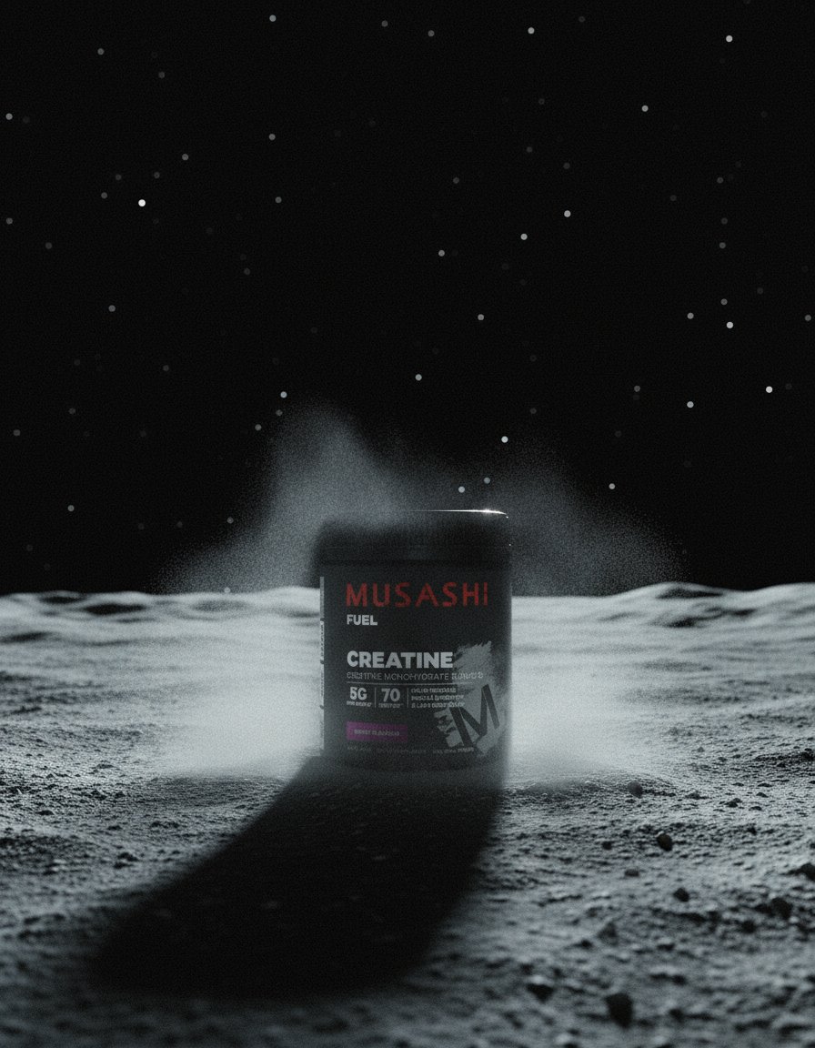 AI product shot of Creatine Monohydrate Powder