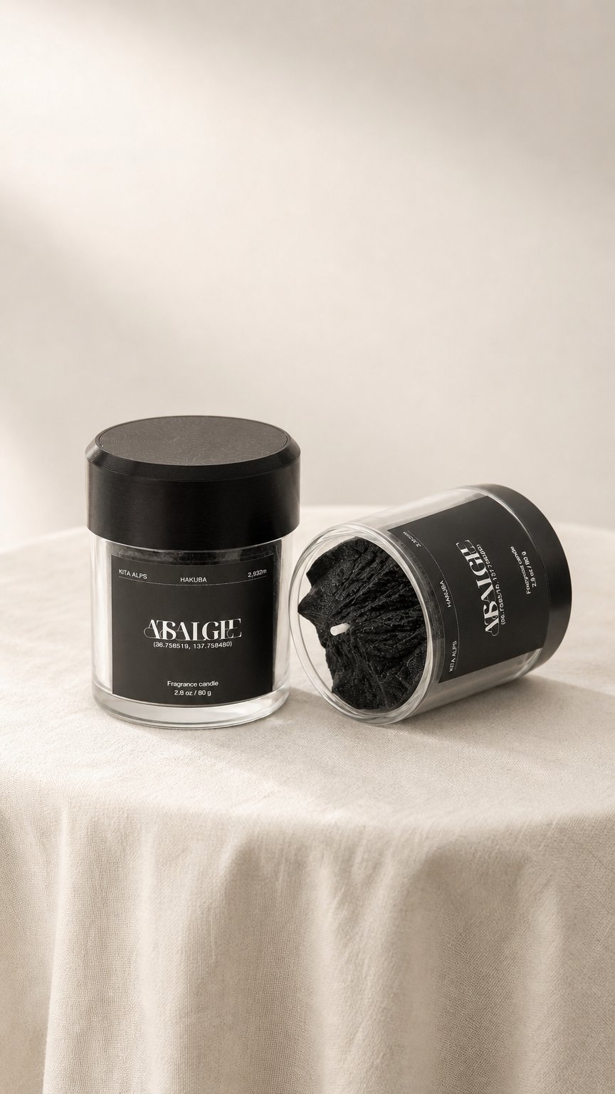 AI product shot of HAKUBA -白馬-