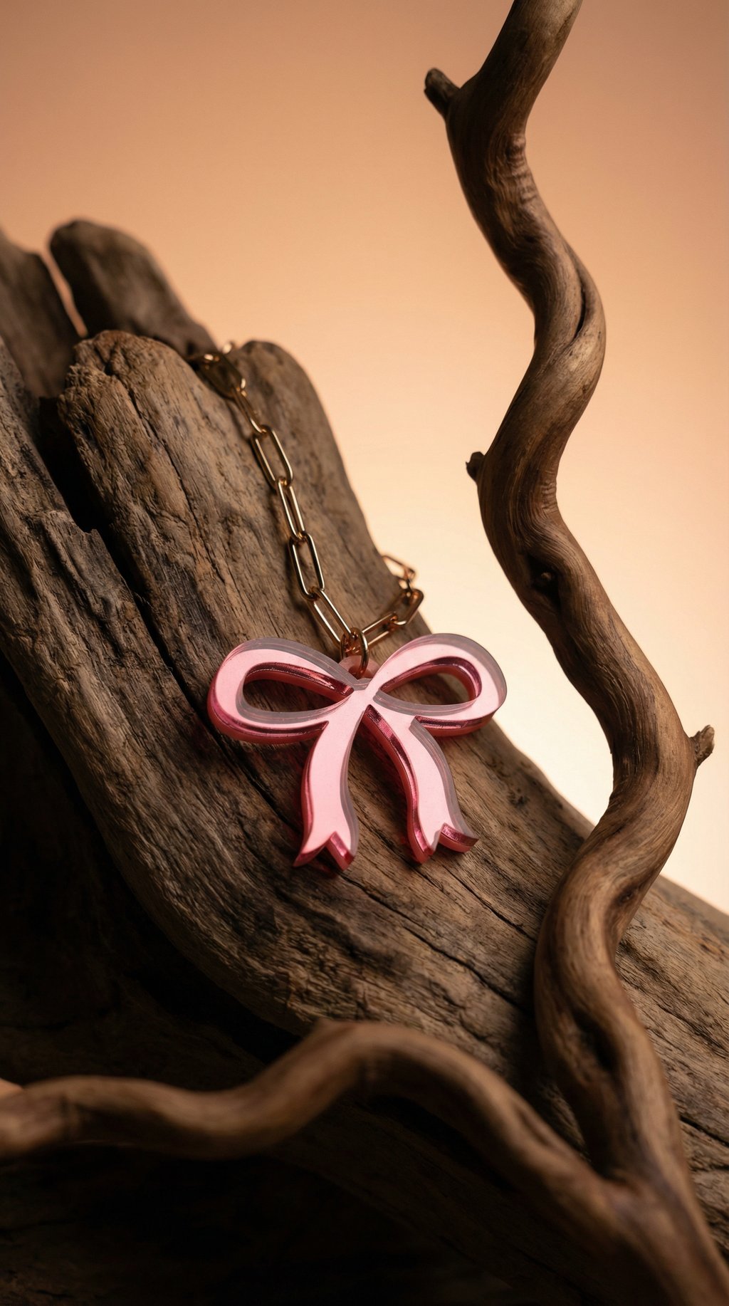 AI product shot of Bow Necklace