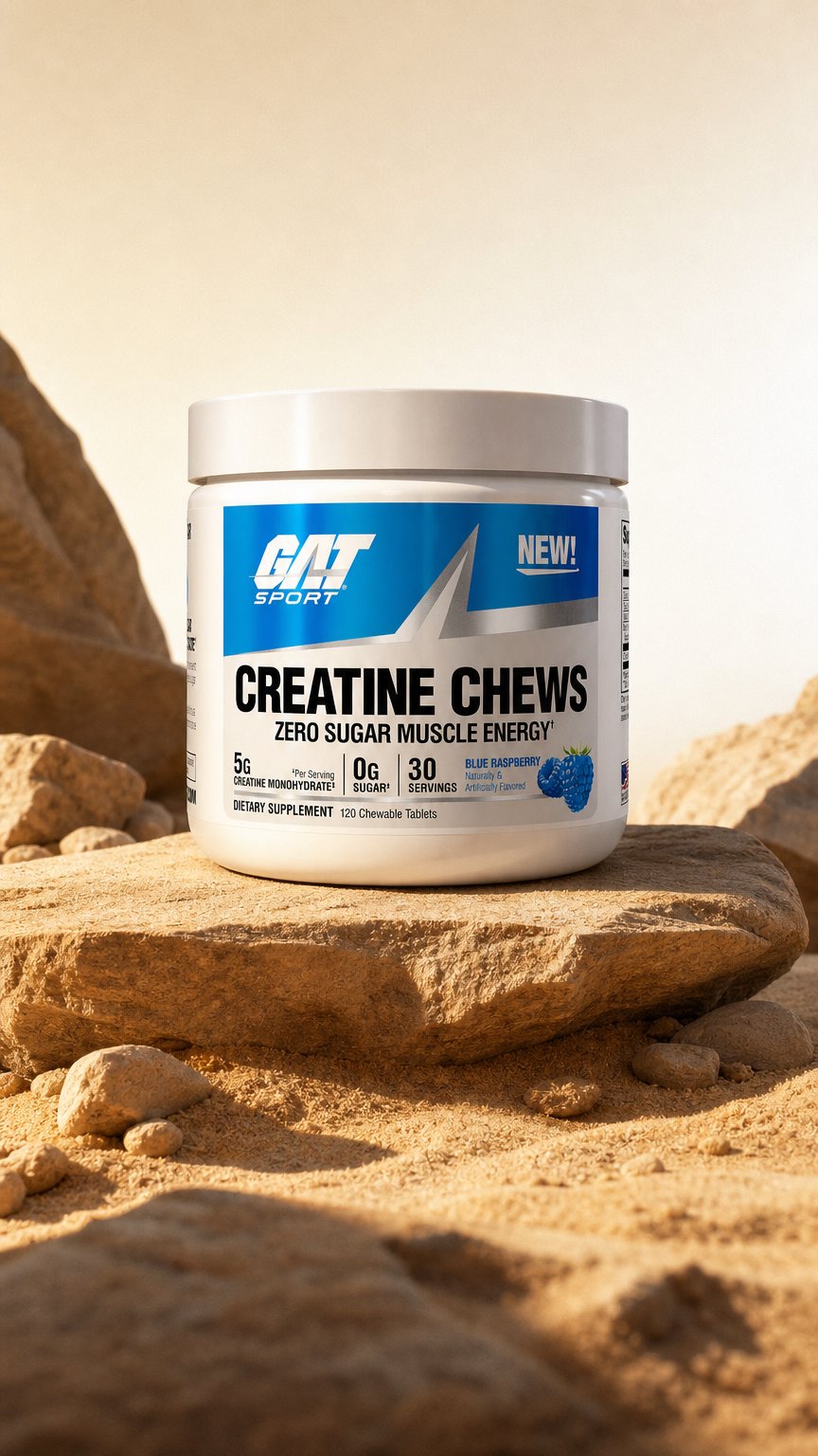 AI product shot of Creatine Chews
