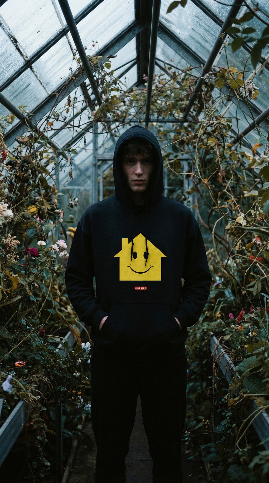 AI product shot of Acid House Hoodie