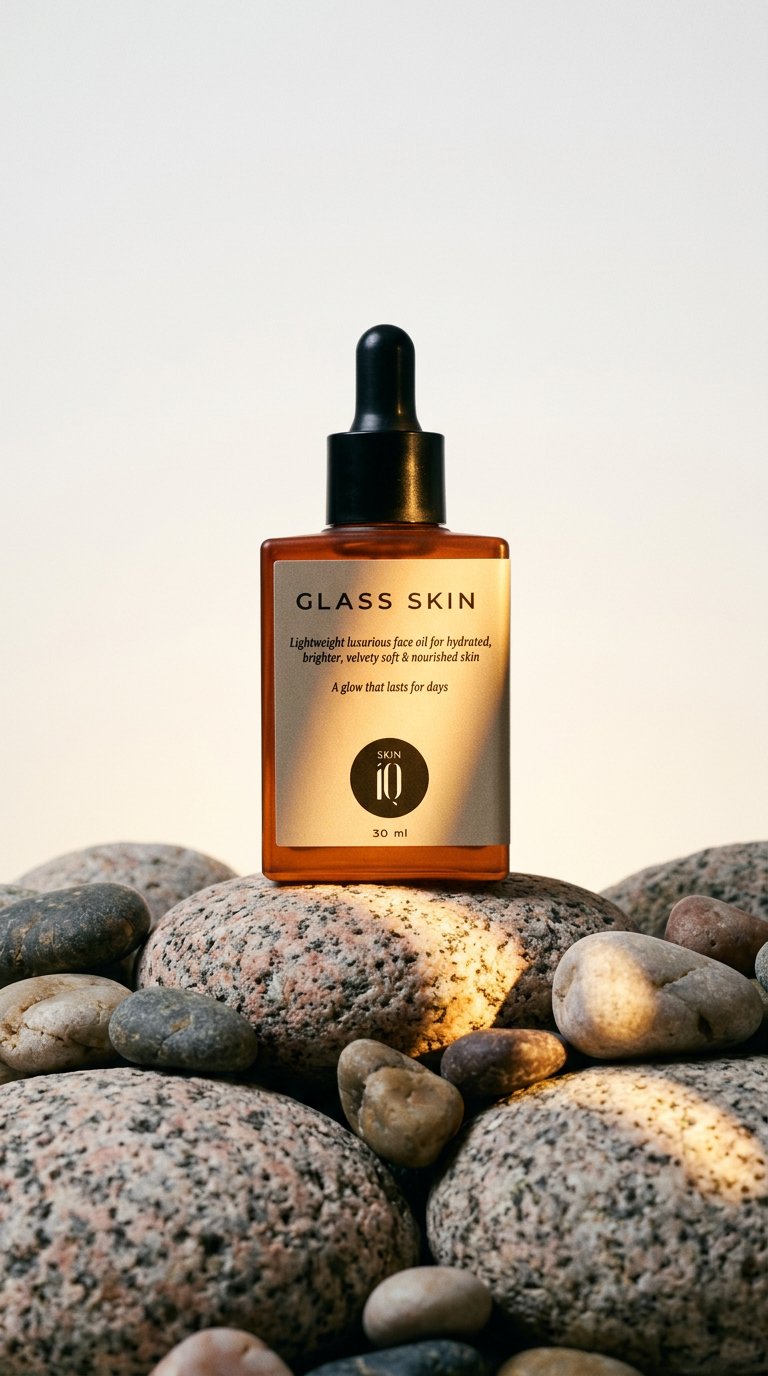 AI product shot of Glass Skin Oil