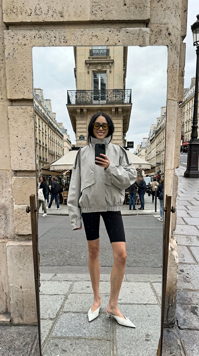 AI product shot of JADY Jacket Ice Grey