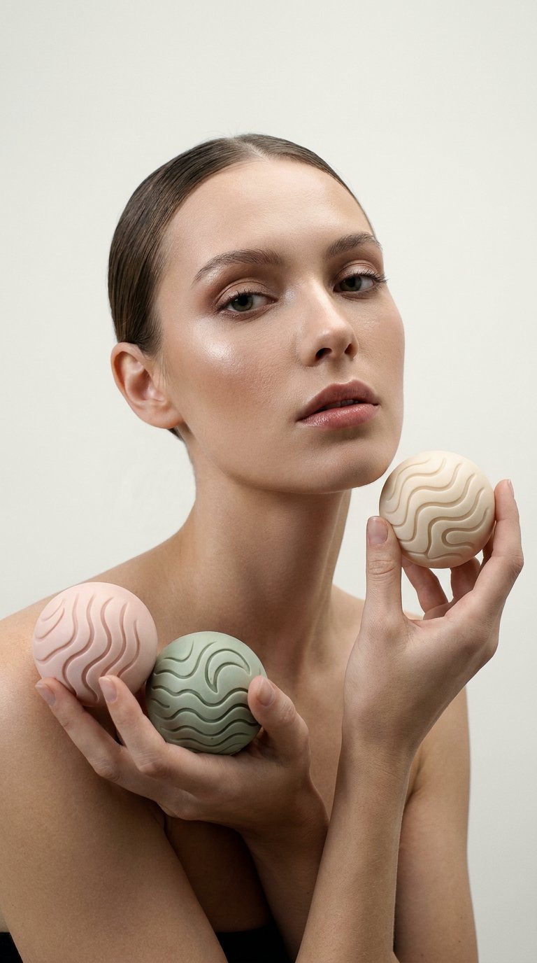 AI product shot of Chamomile, Zinc Oxide, Aloe Vera - LOKI Summer Skin Bundle
