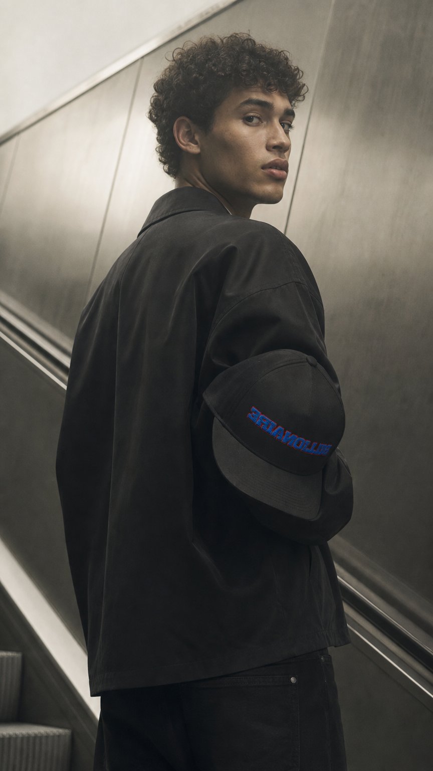 AI product shot of Mirrored Billionaire Snapback