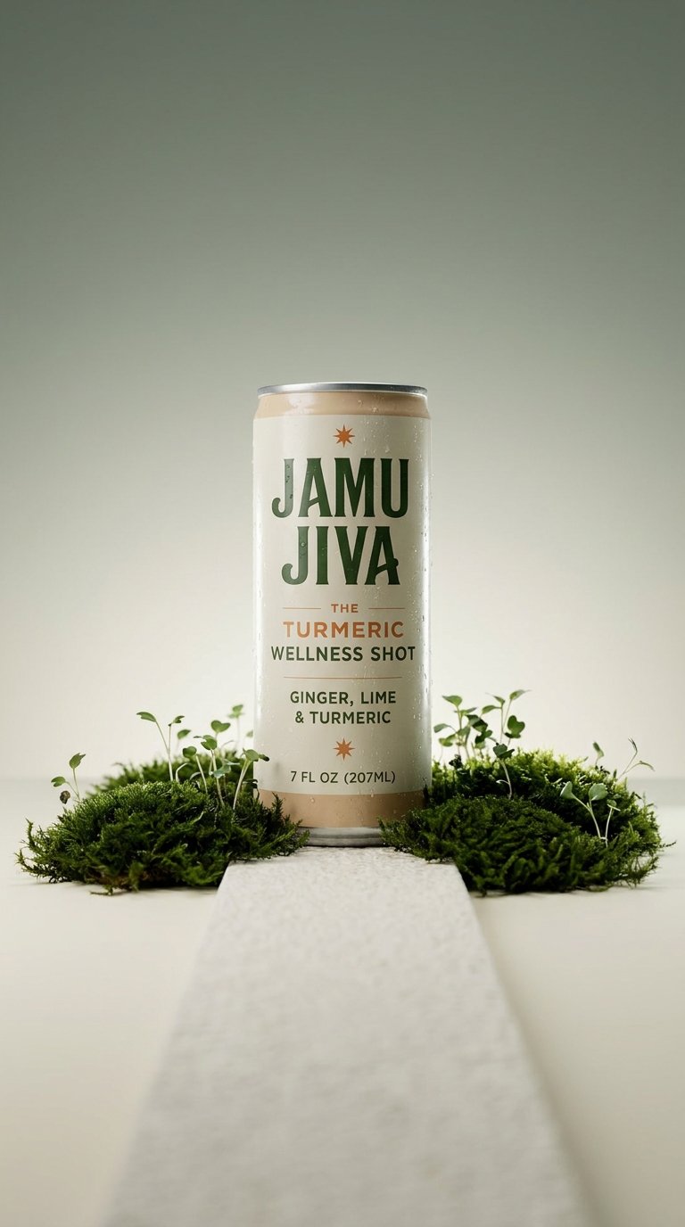 AI product shot of Jamu Jiva