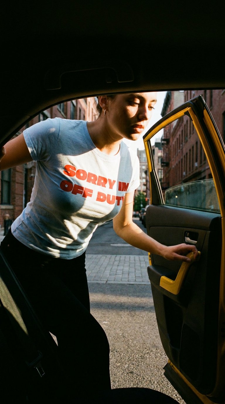 AI product shot of Member Tee - Powder Blue/Red