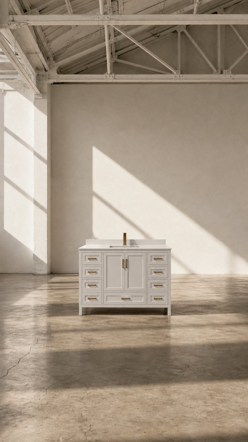 AI product shot of Rooh Bathroom Vanity 42"