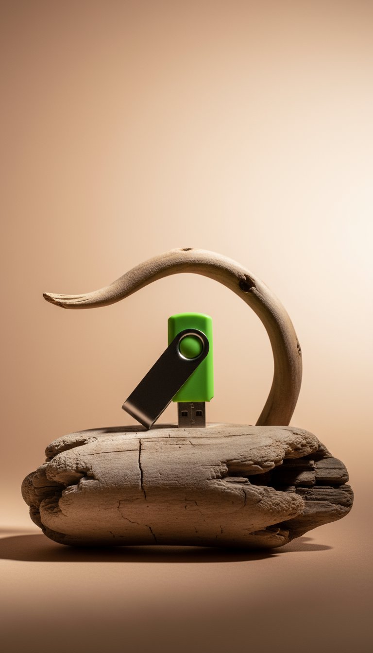 AI product shot of USB Stick