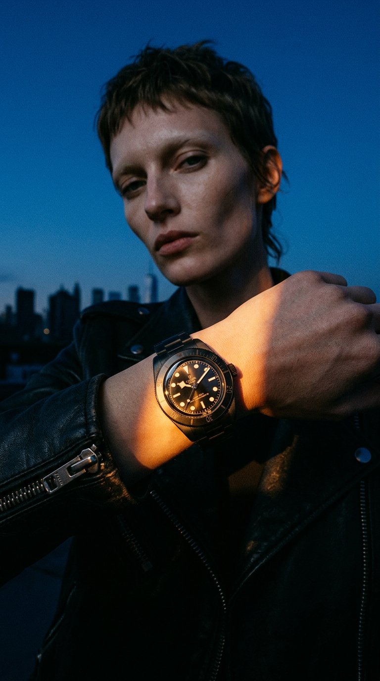 AI product shot of TUDOR Black Bay