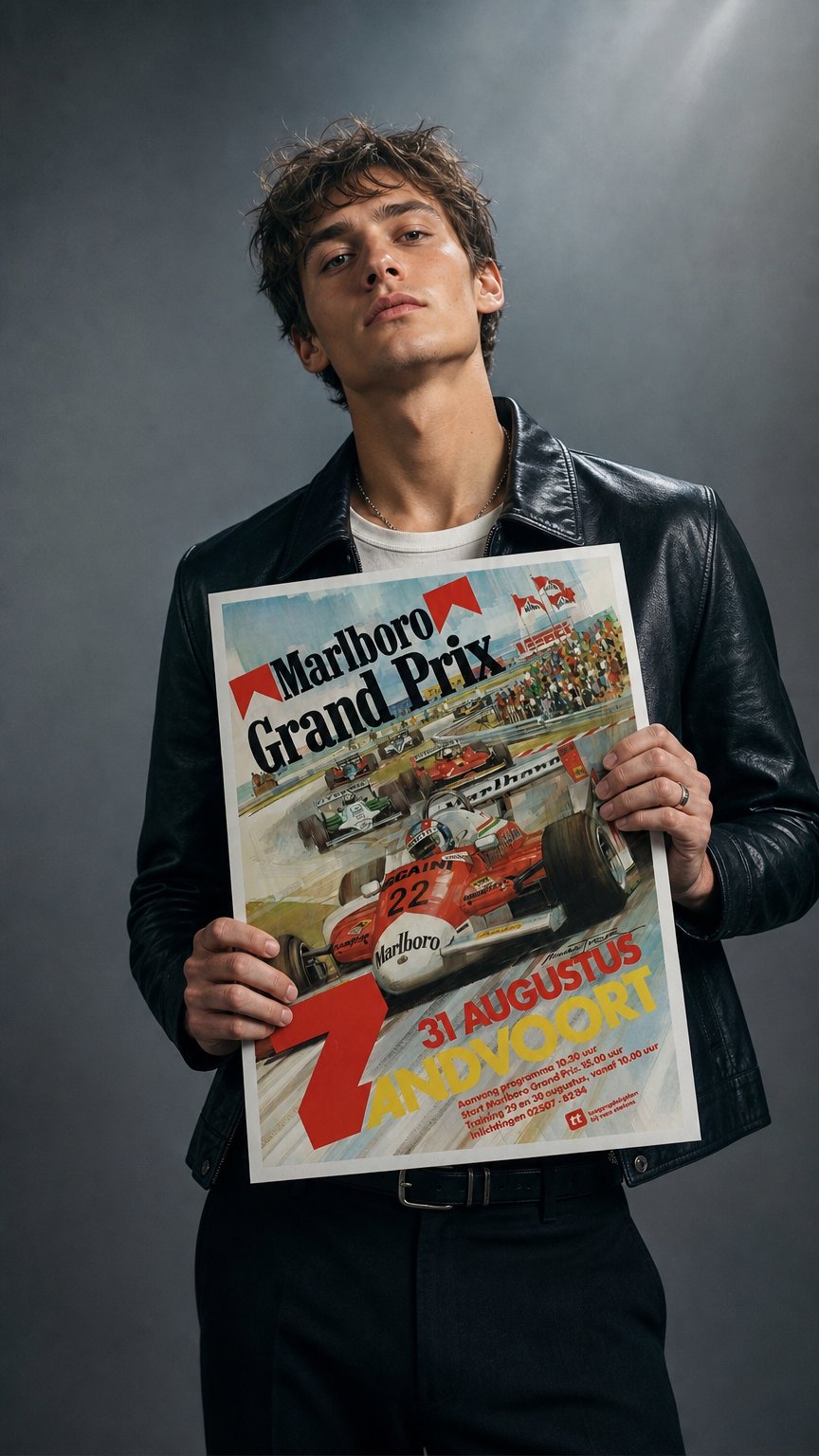 AI product shot of Formula 1 Poster - Marlboro Grand Prix Zandvoort