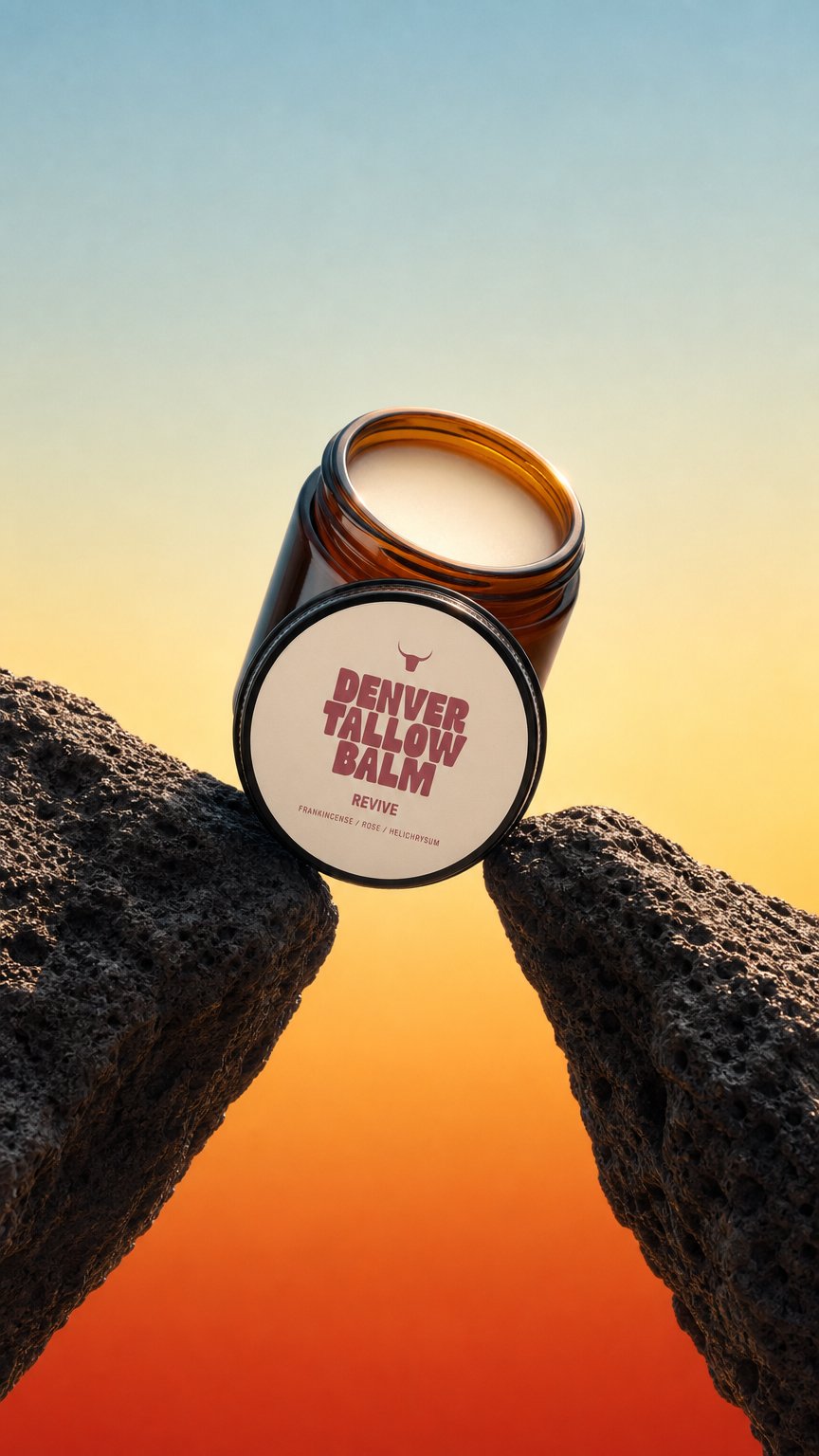 AI product shot of Tallow Balm (Revive)