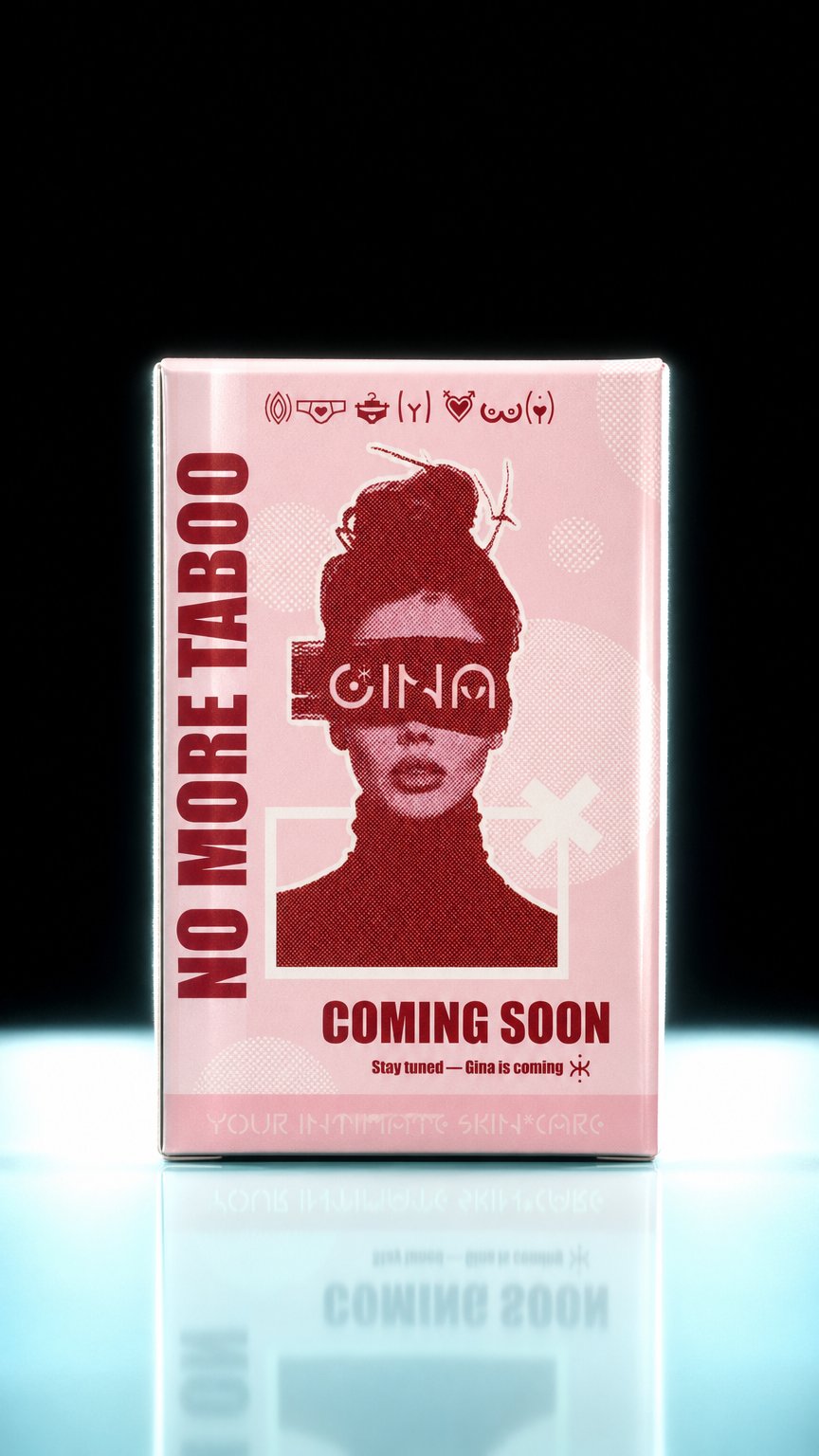 AI product shot of LoveMyGina Intimate Skincare