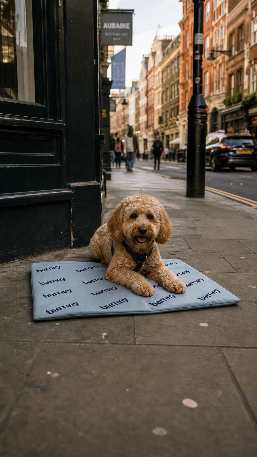 AI product shot of Barney Chill Pad