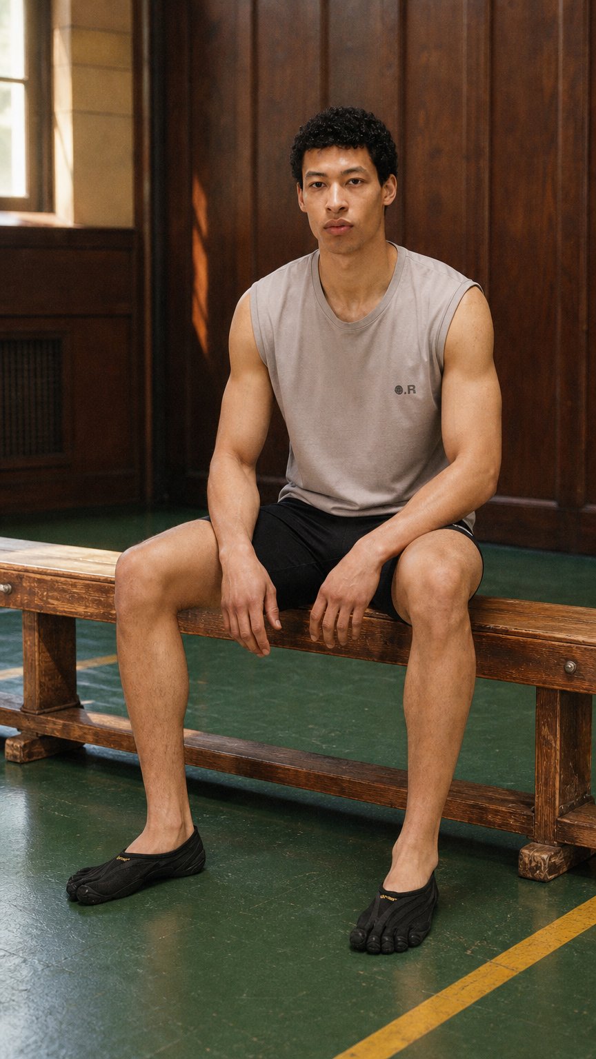 AI product shot of Running Cotton Tank Top Camel