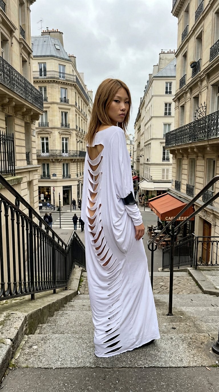 AI product shot of SPINAL DRESS