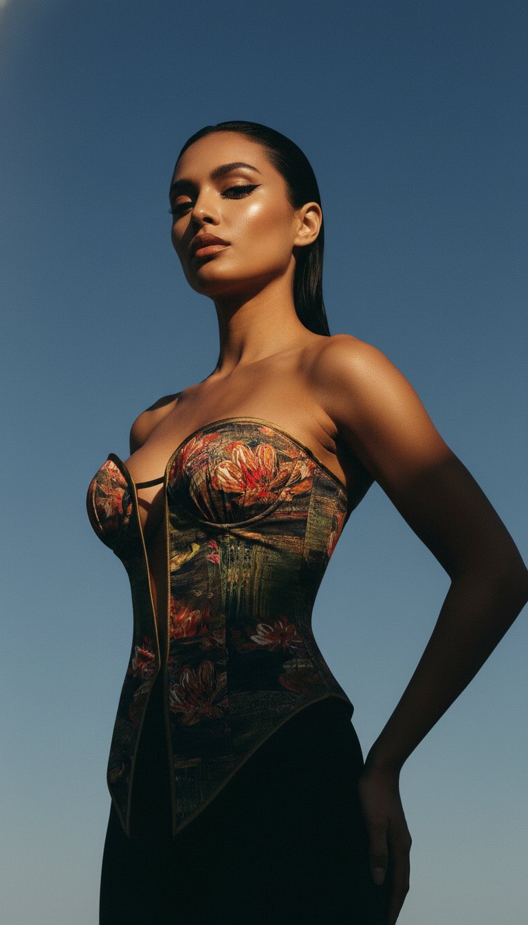 AI product shot of Nymphea Corset
