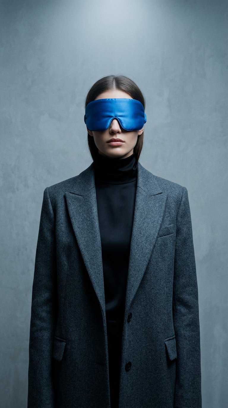 AI product shot of Weighted Silk Sleep Mask