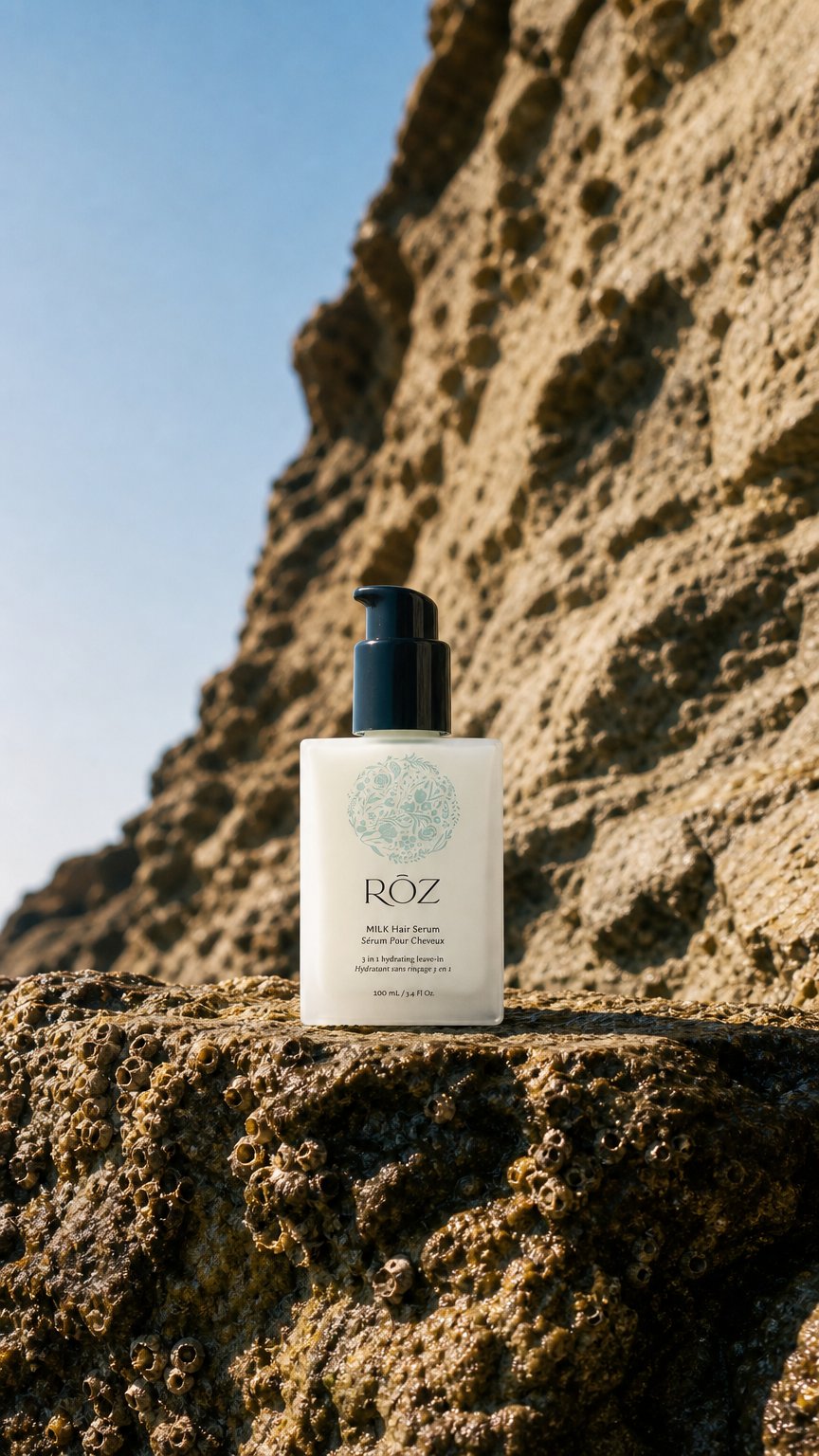 AI product shot of Milk Hair Serum