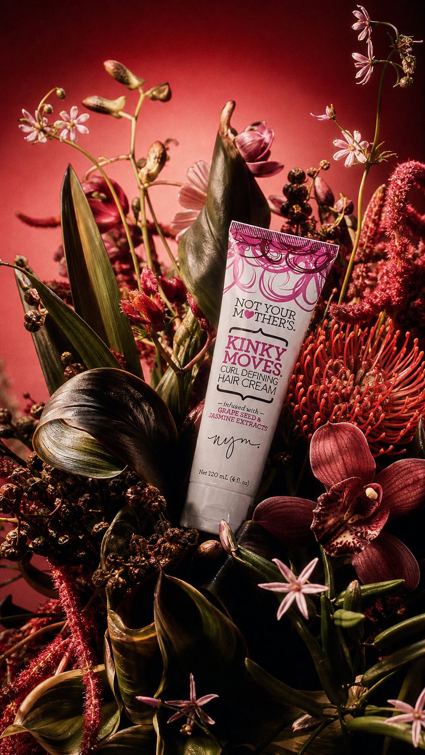 AI product shot of Not Your Mother's Kinky Moves Curl Defining Hair Cream 120ml