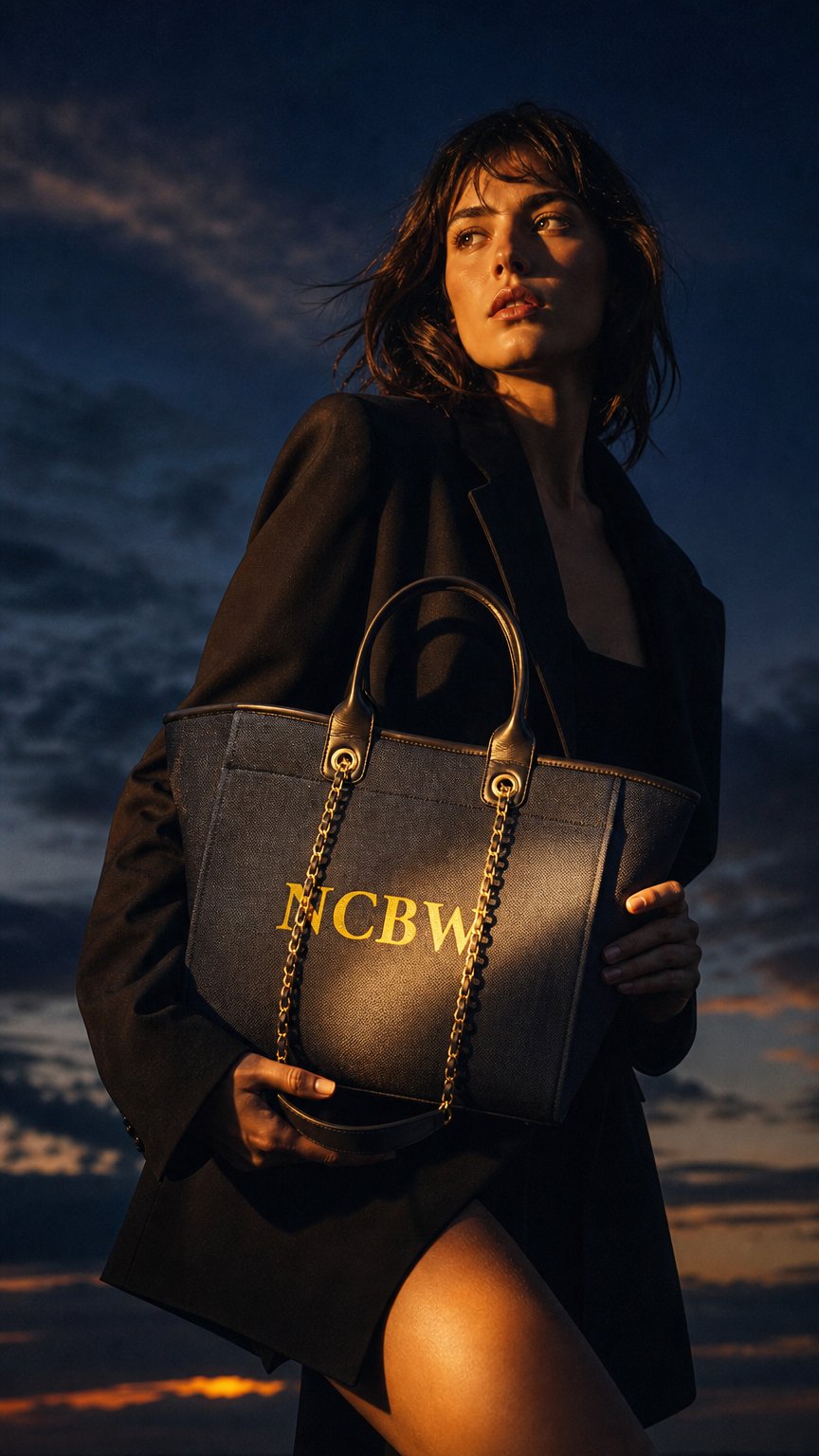 AI product shot of NCBW Tote Bag