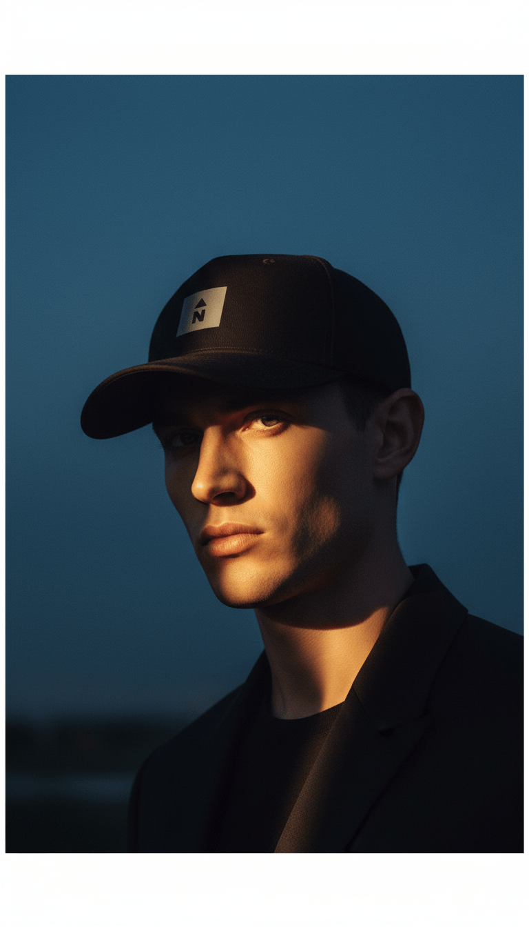 AI product shot of Water-Resistant Cap with Reflective N