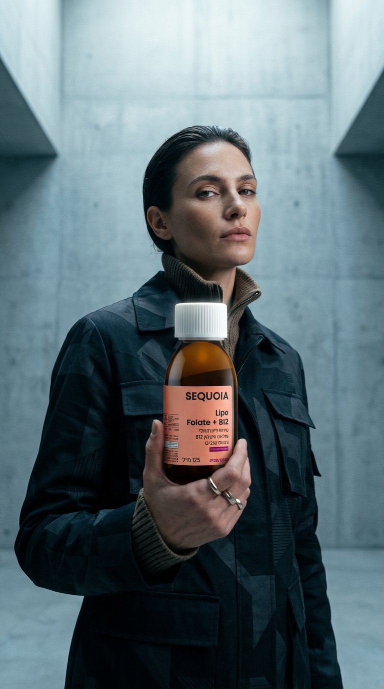 AI product shot of Lipo Folate+B12