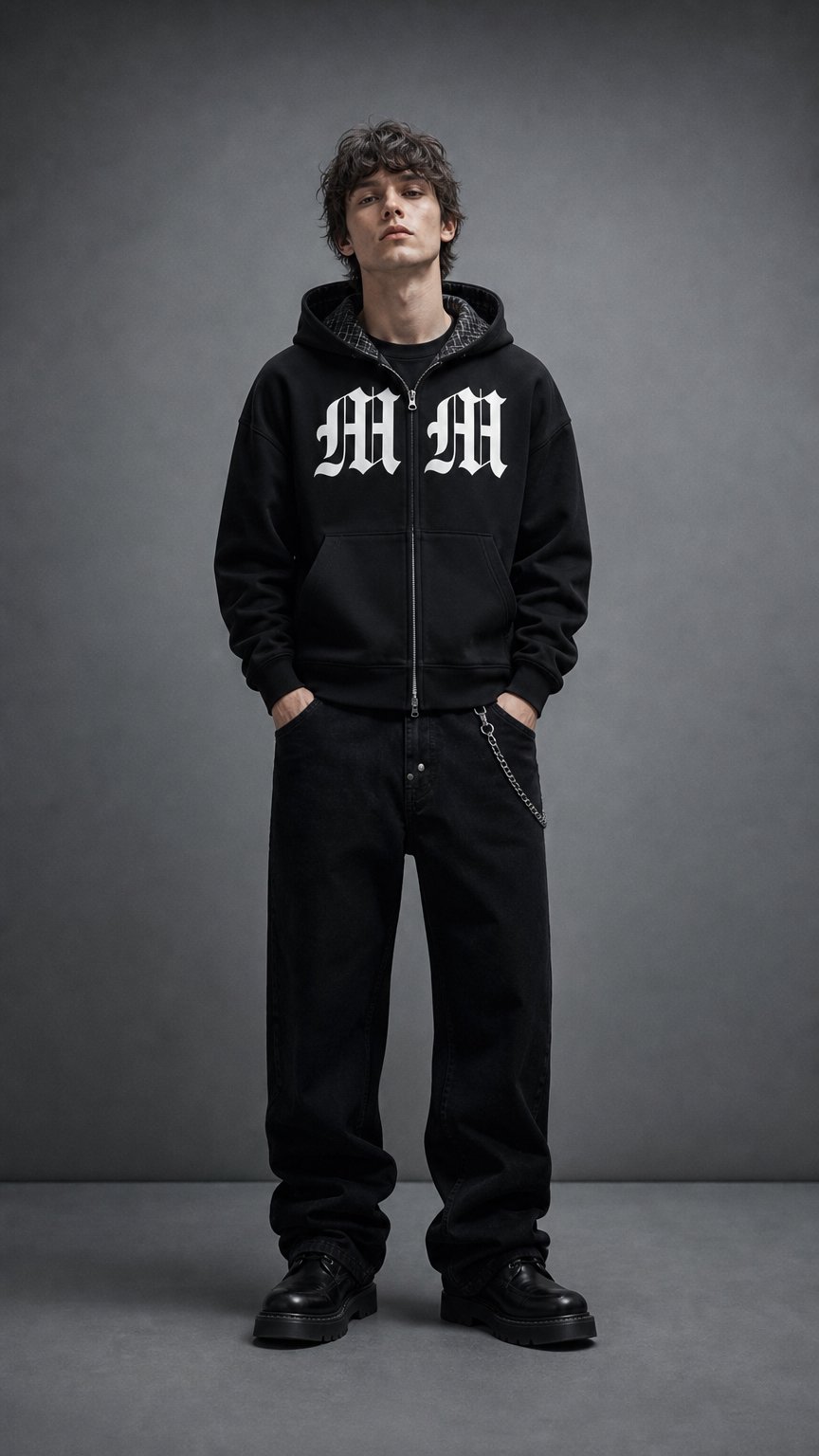 AI product shot of Plaid Zip-Up