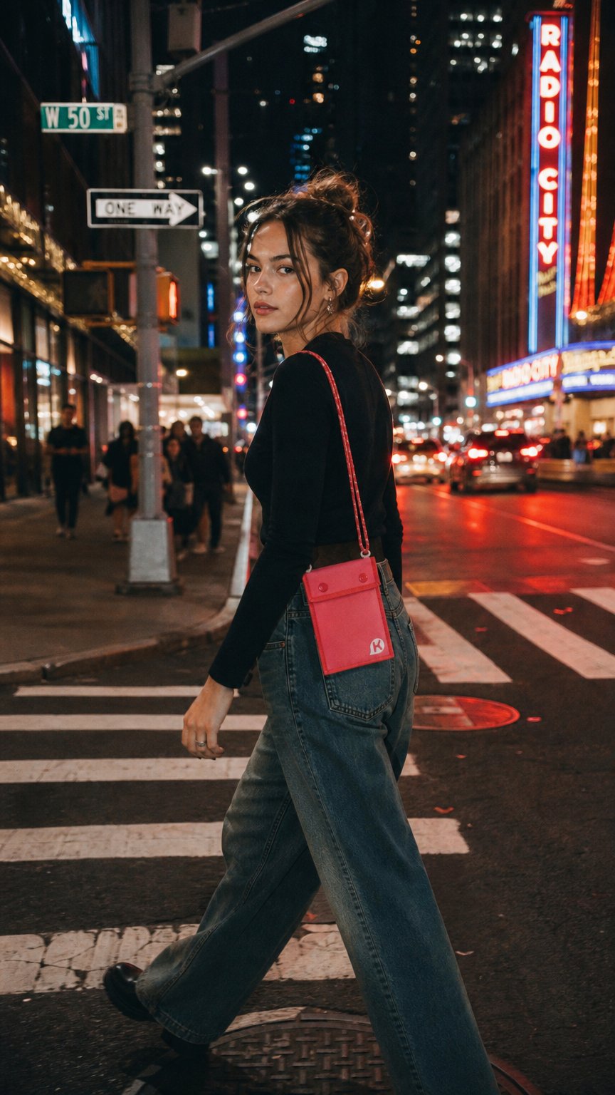 AI product shot of WEEKEND Series Pocket Bag - Pink