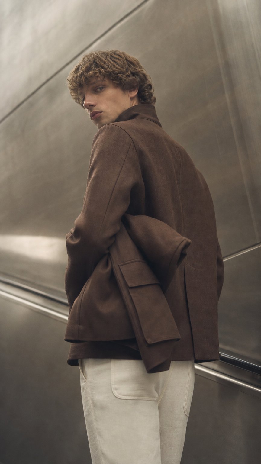 AI product shot of TUCKER LINEN JACKET