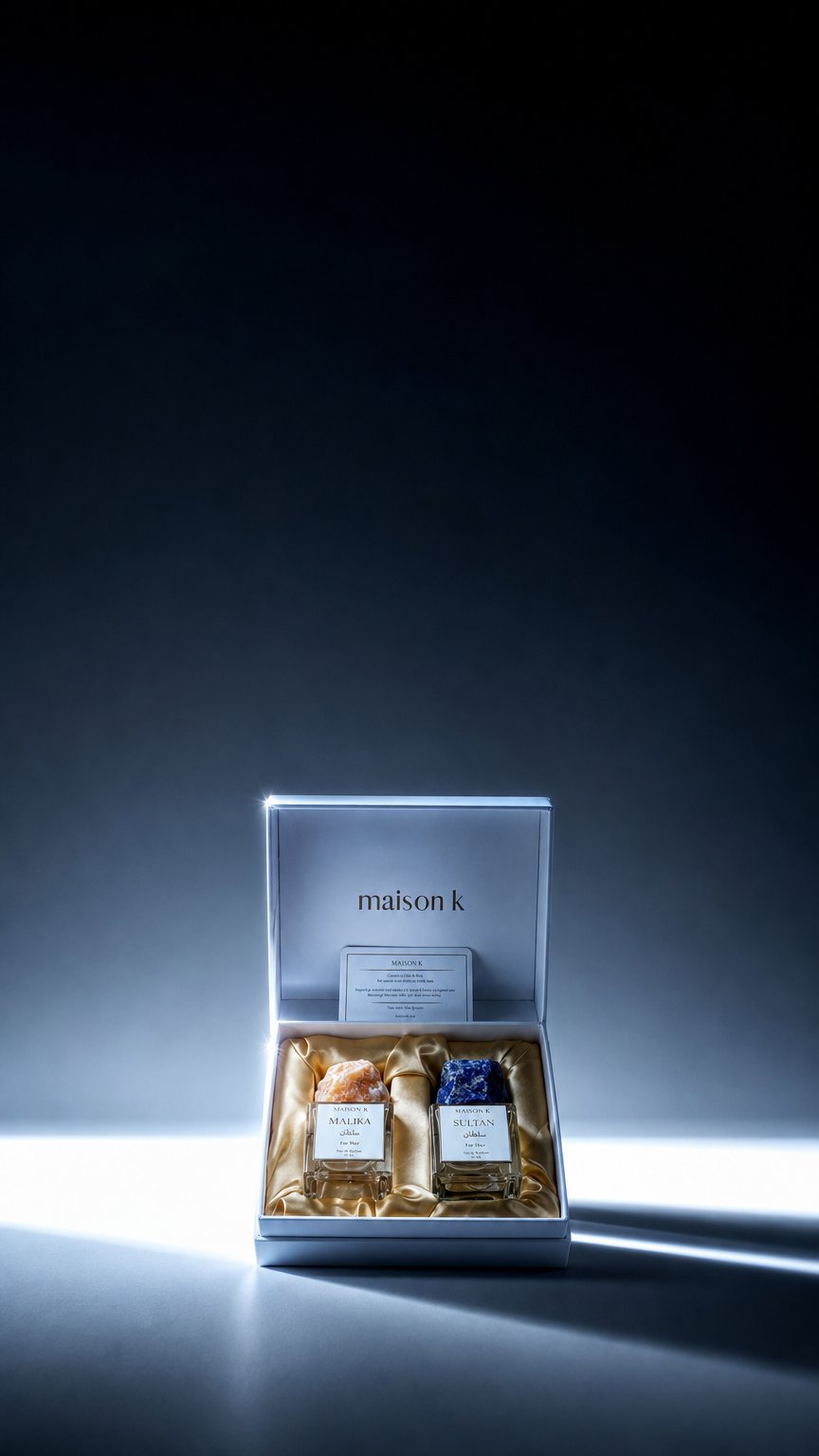 AI product shot of Sultan & Malika