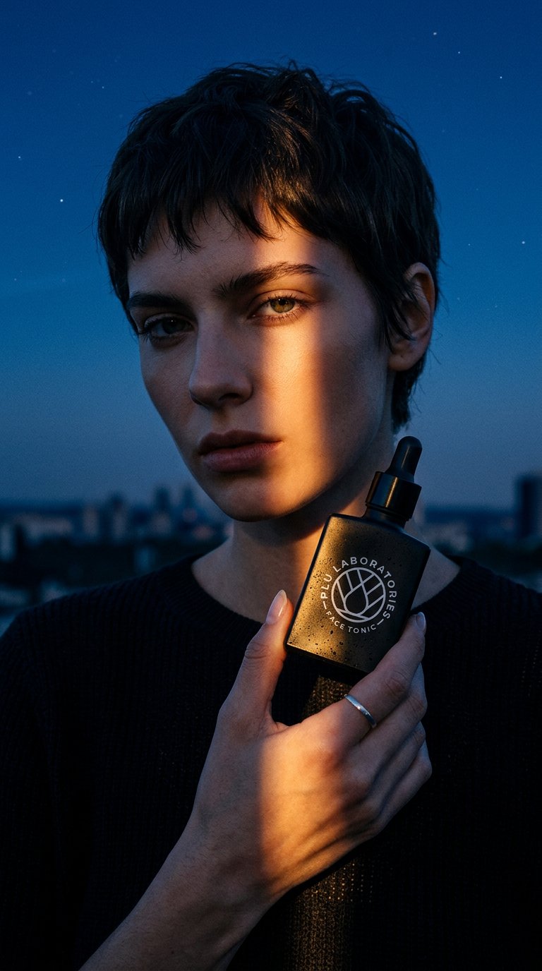 AI product shot of Copper Peptide Face Tonic with GHK-Cu and Matrixyl 3000