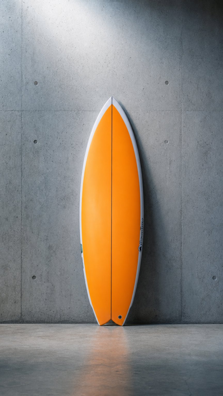 AI product shot of Bradley Surfboards Fully Charged